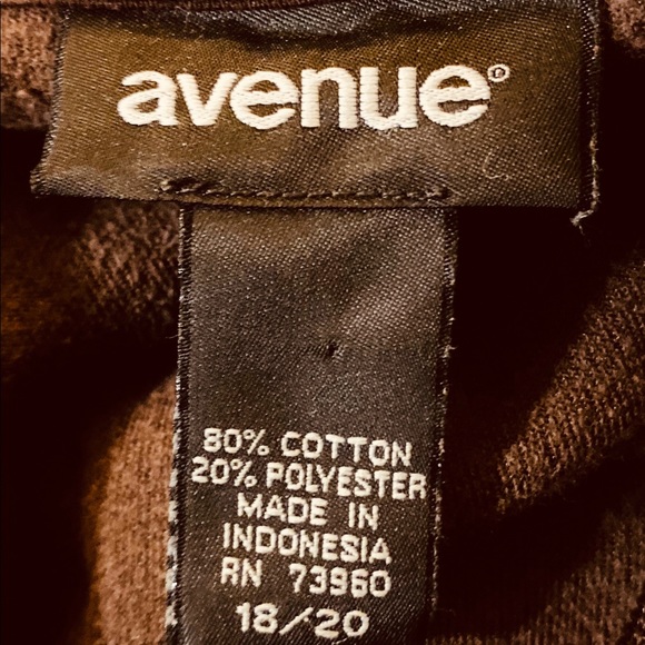 NWOT chocolate brown velour track jacket Avenue 20 - Picture 3 of 5